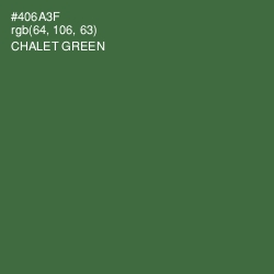 #406A3F - Chalet Green Color Image